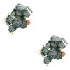 Amosfun 2-Piece Reptile Plants, Artificial Terrarium Decoration for Lizards, Bearded Dragons, Snakes and Fish view 1