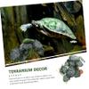 Amosfun 2-Piece Reptile Plants, Artificial Terrarium Decoration for Lizards, Bearded Dragons, Snakes and Fish view 2