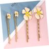 minkissy 15-Piece Set of Vintage Floral Rhinestone Hairpins, Beige view 2