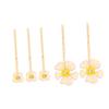 minkissy 15-Piece Set of Vintage Floral Rhinestone Hairpins, Beige view 3