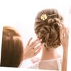 minkissy 15-Piece Set of Vintage Floral Rhinestone Hairpins, Beige view 4