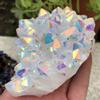 AAKOMA Titanium Cluster Rainbow Aura Lemurian Quartz Crystal Specimen Point Healing, 1 Piece view 4
