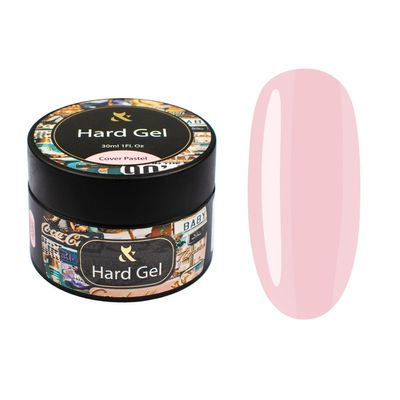 F.O.X HARD GEL Builder Gel for Gel Nails, UV Gel for Nail Extensions and Sculpting, 30 ml, Cover Pastel