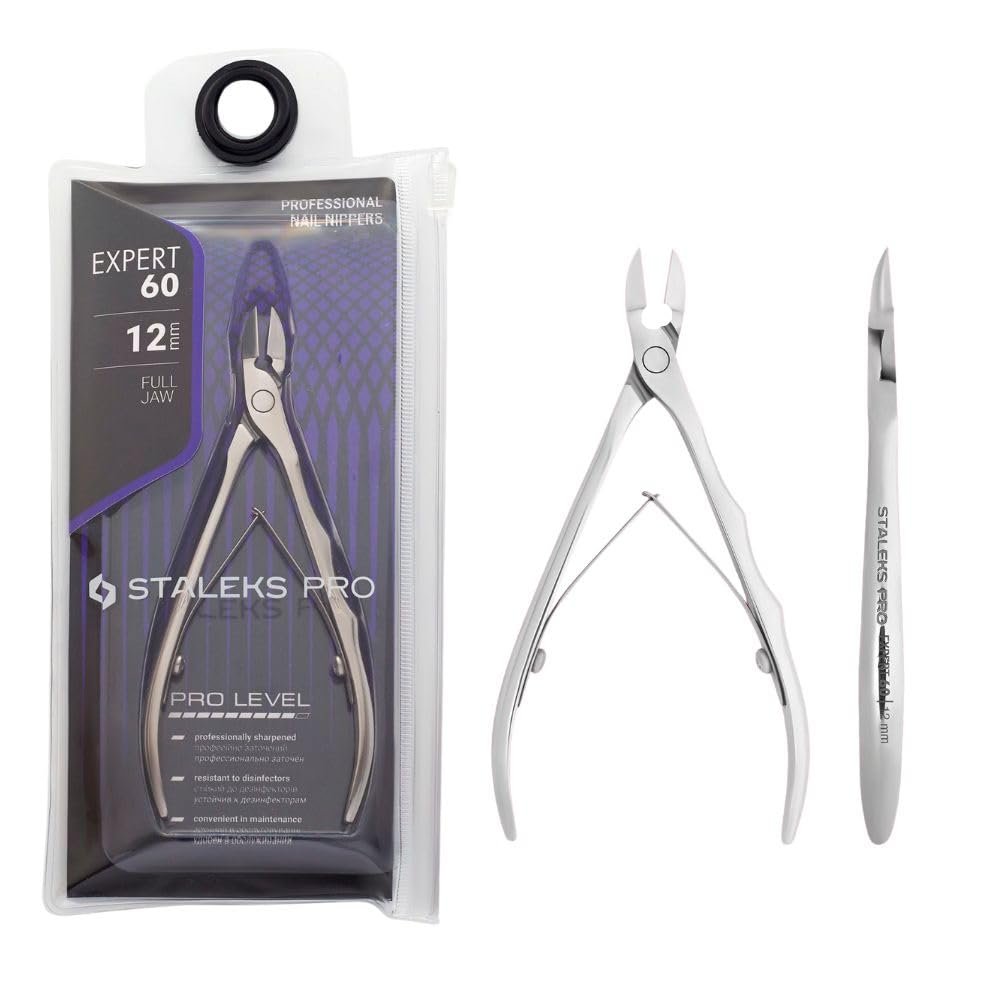 STALEKS PRO by Natury Nails Professional Nail Clipper, 12 mm, Stainless Steel, Expert 60-12