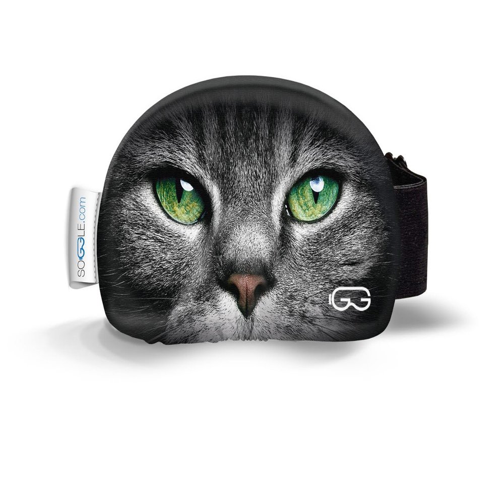SOGGLE Microfiber Ski Goggle Protective Cover, One Size, Eyes Cat