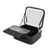 SABUIDDS Small Makeup Bag with Mirror, 3-Color LED Light, and Dividers, Black view 3