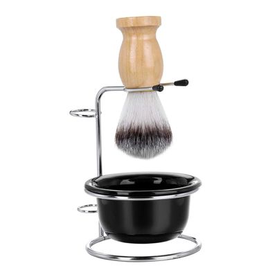 FRCOLOR Men's Shaving Brush Set with Soap Bowl and Storage Holder