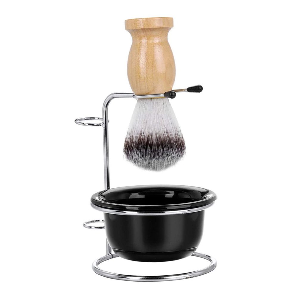 FRCOLOR Men's Shaving Brush Set with Soap Bowl and Storage Holder