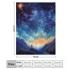 Fluffy Cute Sofa Blanket with 3D Starry Sky Design - Soft and Warm Cozy Blanket - 150 x 200 cm view 2