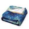 Fluffy Cute Sofa Blanket with 3D Starry Sky Design - Soft and Warm Cozy Blanket - 150 x 200 cm view 3