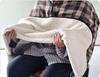 Fleece Wheelchair Cape for Adults with Hood, Winter Poncho for Women and Men view 3