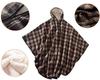 Fleece Wheelchair Cape for Adults with Hood, Winter Poncho for Women and Men view 4