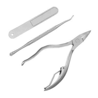 minkissy Stainless Steel Manicure Kit with Nail Trimmer and Nail Clipper