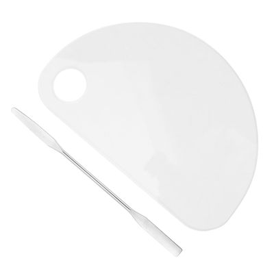 minkissy 1-Piece Reusable Clear Acrylic Nail Art Palette
