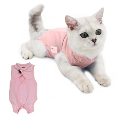 Post-Surgery Cat Recovery Suit (L, Pink)