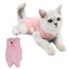 Post-Surgery Cat Recovery Suit (L, Pink) view 1