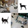 ASHILD Adjustable Dog Wheelchair for Hind Legs, 2-Wheel, Red view 2