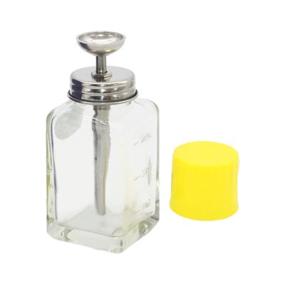 rockible Professional Glass Pump Dispenser Bottle with Cap