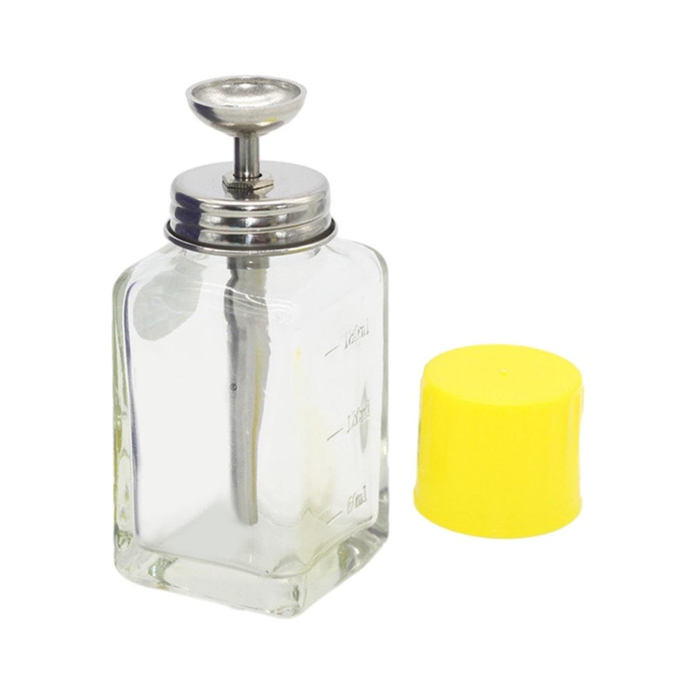 rockible Professional Glass Pump Dispenser Bottle with Cap
