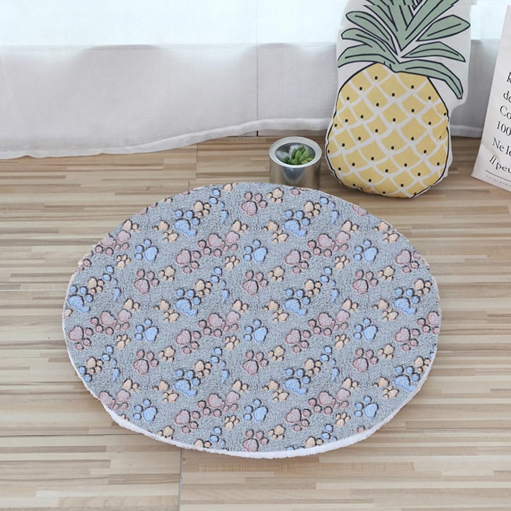 PIURUF Reversible Fleece Dog Bed Mat, Ultra-Soft Plush, Machine Washable and Dryer-Safe