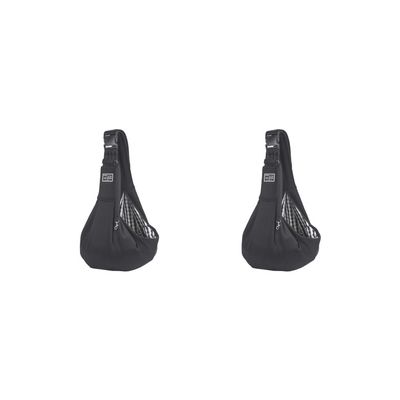 Collapsible Pet Carrier Bag for Cats and Dogs, Black, 2-Pack