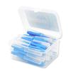 40 Interdental Brushes, Push-Pull, Plastic, Blue, 1.0 mm view 1