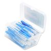 40 Interdental Brushes, Push-Pull, Plastic, Blue, 1.0 mm view 3