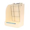 Small Animal Hanging Hay Rack, Rabbit Feeding Station for Herbivores, White view 1