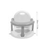 Foldable Baby Bath Seat, Height-Adjustable, Non-Slip, Safe Toddler Bath Seat with Secure Suction Cups, Multifunctional and Sturdy (Gray) view 2