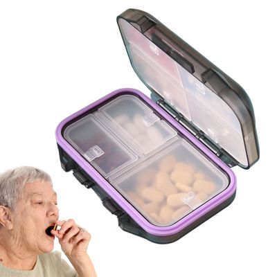 Exbert Travel Pill Organizer, Large Capacity, Compact Medication Box, Travel Size, Pill Container for School Bags, Crossbody Bags, Wallets, Backpacks, Suitcases and Coat Pockets