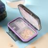 Exbert Travel Pill Organizer, Large Capacity, Compact Medication Box, Travel Size, Pill Container for School Bags, Crossbody Bags, Wallets, Backpacks, Suitcases and Coat Pockets view 2