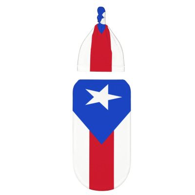 Oudrspo Baby Swaddle Set with Puerto Rico Flag, Adjustable, Size S/M, 0–6 Months