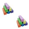 Beaupretty 24-Piece Sponge Nail Buffer Set, Blue, Pink, Yellow, Orange and Green view 1