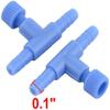 T-Shaped Aquarium Air Line Control Valve Connectors, 4-Piece Set view 2