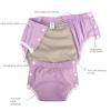 Cotton Adult Incontinence Pants, Washable and Breathable, Adjustable, Leakproof, Purple, L view 3