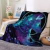AKATIE 3D Wolf Plush Blanket, 100 x 130 cm view 2