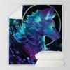 AKATIE 3D Wolf Plush Blanket, 100 x 130 cm view 3