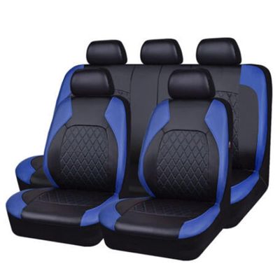 YUEGOO Faux Leather Seat Cover Set for Toyota Camry 2018–2023, Front and Rear Seats, A-Blue