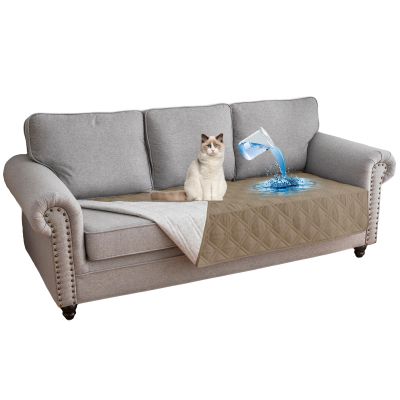 Thdsubb 100% Waterproof Dog Blanket, Pet Bed Cover & Furniture Protector, Khaki, 75 x 180 cm