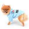 SMALLLEE_LUCKY_STORE Dog Hoodie for Small and Medium Dogs, "I Love My Mom" Pullover with Leash Hole view 3