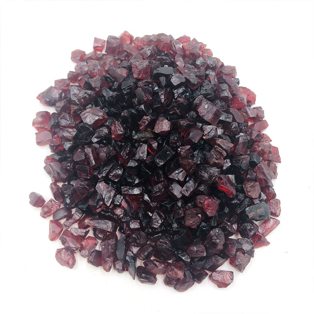 FORLUZ 50 g Natural Raw Garnet Gravel, Random Color