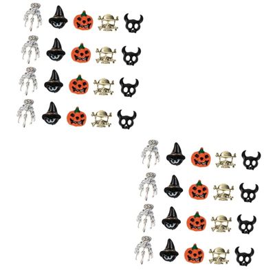 Beavorty 100-Piece Halloween Nail Charms, Creative Nail Art Decorations for Halloween Parties