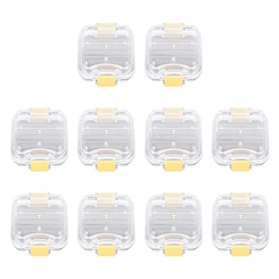 Cosmin 10-Piece Plastic Denture Case with Film, High-Quality Denture Storage Box, Dental Implant Membrane Case
