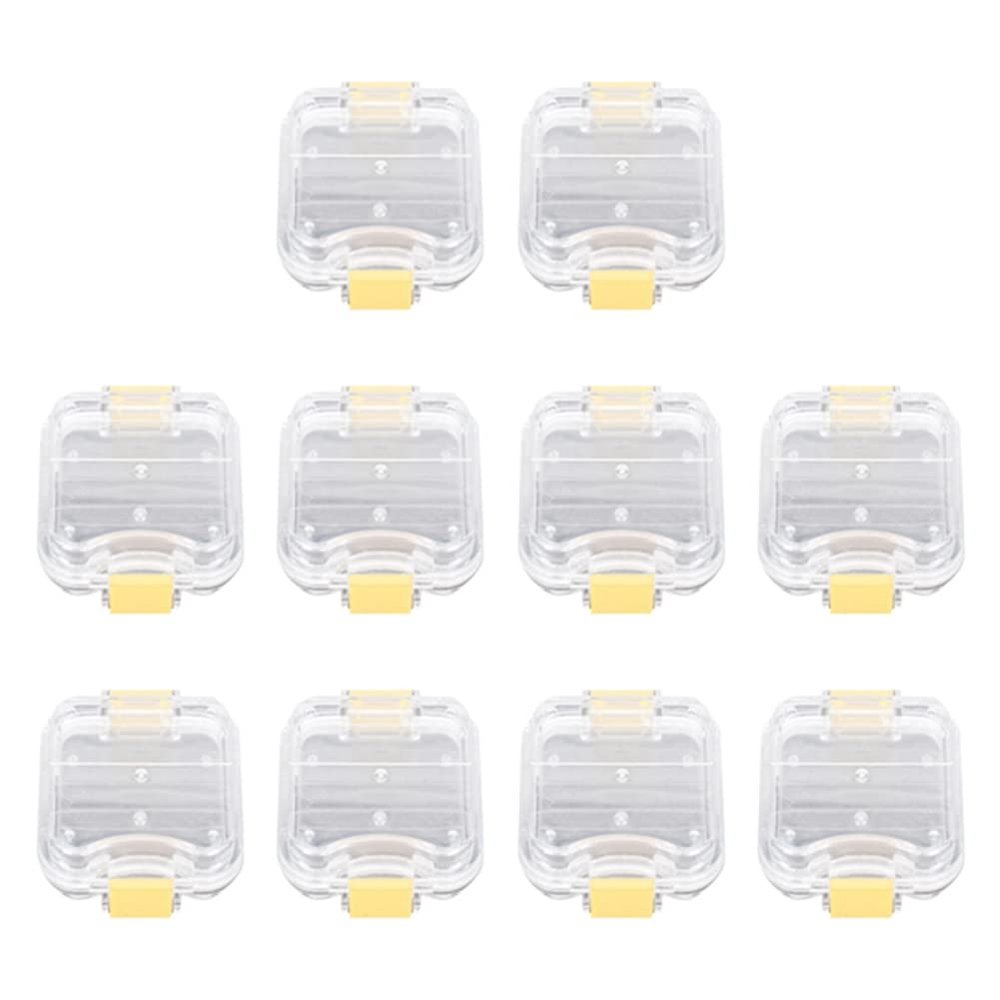 Cosmin 10-Piece Plastic Denture Case with Film, High-Quality Denture Storage Box, Dental Implant Membrane Case