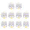 Cosmin 10-Piece Plastic Denture Case with Film, High-Quality Denture Storage Box, Dental Implant Membrane Case view 1