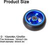 AiQima 1 Wheelchair Front Caster Wheel, 4/5 Inch, Solid Tire, Aluminum Rim view 2