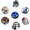 AiQima 1 Wheelchair Front Caster Wheel, 4/5 Inch, Solid Tire, Aluminum Rim view 4