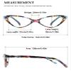VEVESMUNDO Women's Cat-Eye Reading Glasses, Blue Floral, +2.5 view 2