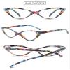 VEVESMUNDO Women's Cat-Eye Reading Glasses, Blue Floral, +2.5 view 3