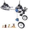 Mobility Pet Dog Wheelchair, Full Support, 2 Adjustable Wheels for Small Dogs' Hind-Leg Rehabilitation (White 2X) view 1